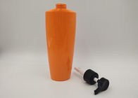De ovale Oranje Fles van de de Lotionzeep van HUISDIEREN Plastic Kosmetische Flessen Lege polijst Oppervlakte