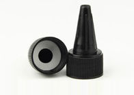Zwarte Kleuren Plastic Kosmetische Deksels, het Plastic Hoge Praktische aspect van Flessenbovenkanten