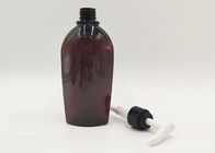De amber van de het HUISDIERENdouane van de Kleuren Vlakke Vorm Kosmetische Flessen voor Handdesinfecterende middelen