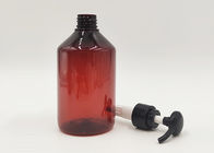 500ml de amber Duidelijke Plastic Grote Capaciteit van Douane Kosmetische Flessen voor Shampoo