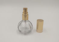 Gouden van het het Parfumglas van de Nevelpomp de Flessenronde met Aangepaste Emblemen Druk