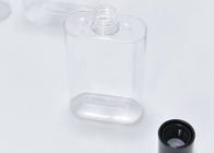 de Fles van 250ml PETG Transparante Plastic Hete het Stempelen Druk met Schroefdeksel