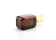 30ml Amber Square Glass Cosmetic Bottles voor Etherische olieserum