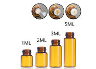 van het de Etherische olieglas van 1ml 2ml 3ml 5ml de Fles Amber Glass Vial With Plug