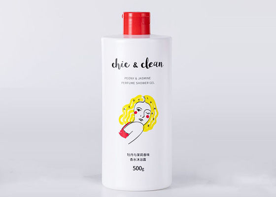 500ml ontruimen de het Desinfecterende middel Plastic Kosmetische Flessen van de handwas Wit met Pomp