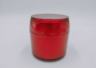 30g acrylroomkruiken Kosmetische Verpakking Lichtgewicht met Rood Schroefdeksel