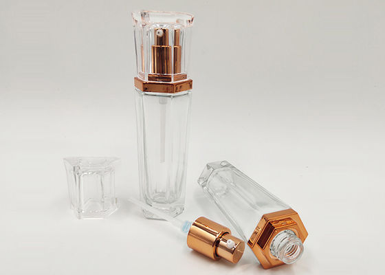 Winly 30ml 1oz ontruimt Glasfles met Lotionpomp