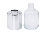 Zilveren het Glas Kosmetische Flessen van 30ml 50ml voor de Producten van de Persoonszorg